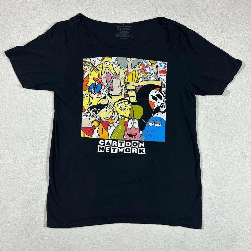 Cartoon Network 2020 Black Cartoon Characters Graphic T-Shirt Size M